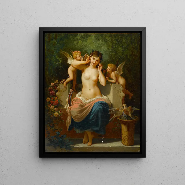 Les amours - Henri-Pierre Picou — framed artwork on a wall