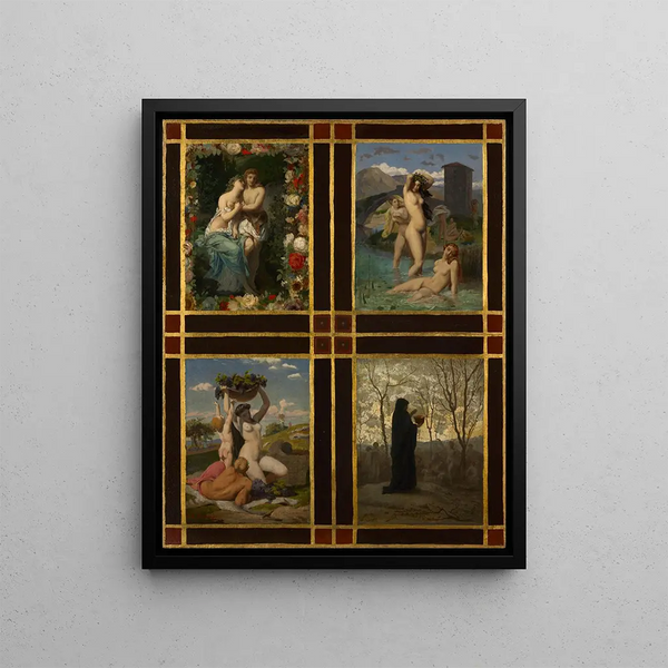Les Quatre Saisons - Henri-Pierre Picou — framed artwork on a wall