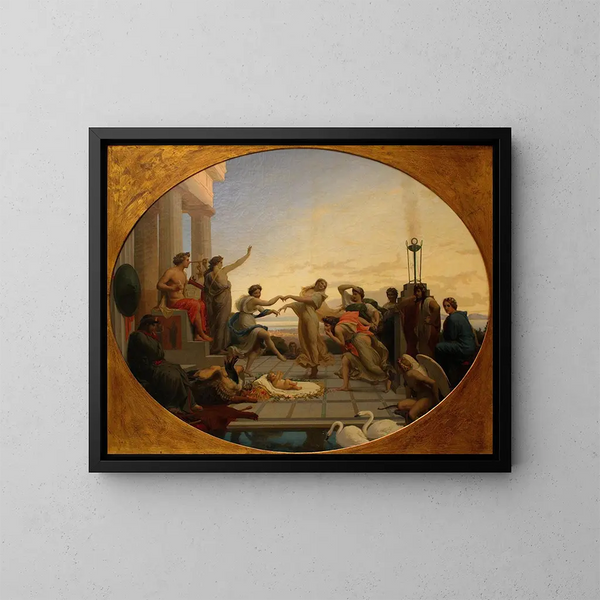 La naissance de Pindare - Henri-Pierre Picou — framed artwork on a wall