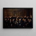 Portrait painting of the members of the French Republican Journalists Association - Henri Adolphe Laissement — framed artwork on a wall