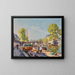 Paris, view of the Pont Neuf - Henri Alphonse Barnoin — framed artwork on a wall