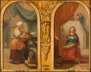 Marthe et Marie - Henri Auguste Calixte César Serrur — artwork view