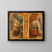 Marthe et Marie - Henri Auguste Calixte César Serrur — framed artwork on a wall