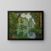 Summer Water Lilies Painting - Henri Biva — framed artwork on a wall