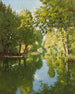 boats moored on calm waters - Henri Biva — artwork view