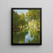 boats moored on calm waters - Henri Biva — framed artwork on a wall