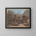 Alpine scene - Henri Boug d'Orschwiller — framed artwork on a wall