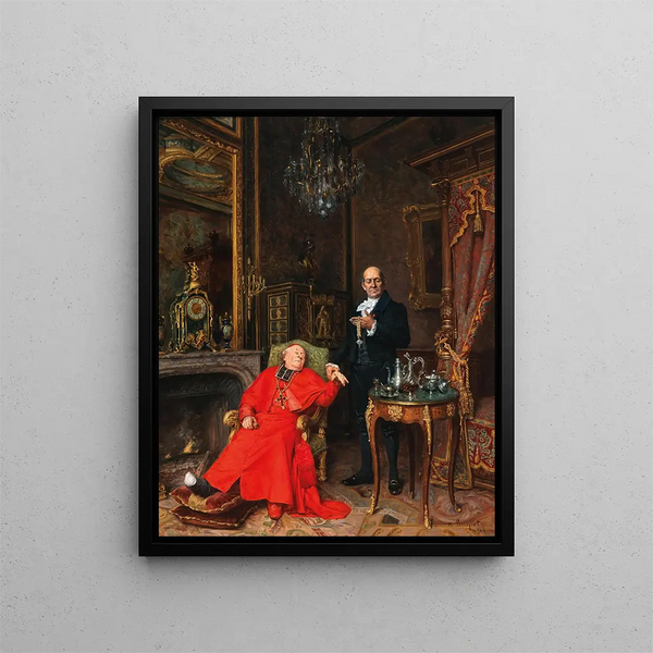 Entre de bonnes mains - Henri Brispot — framed artwork on a wall