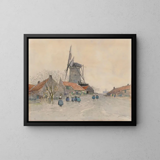Dans Axel - Henri Cassiers — framed artwork on a wall