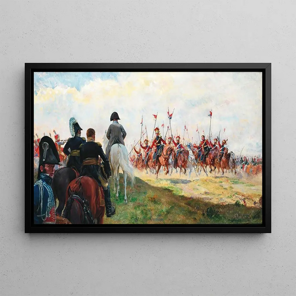 After the Charge, Hanau 1813 - Henri Chartier — framed artwork on a wall