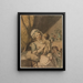 Mother of Two Children - Henri Chevaux — framed artwork on a wall