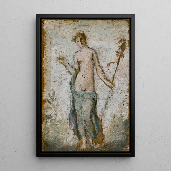 Bacchante au thyrse - Henri Cros — framed artwork on a wall