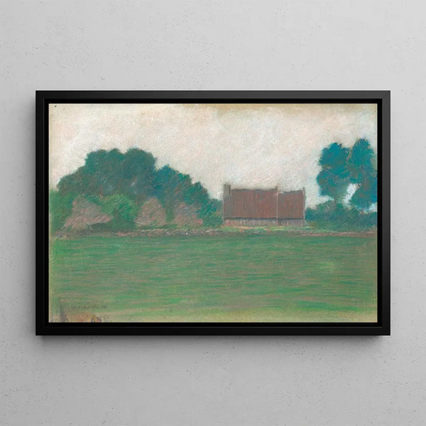 Landscape Painting of Brittany - Henri Delavalle — framed artwork on a wall