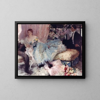After the Ball - Henri Doucet — framed artwork on a wall
