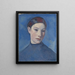 Young woman - Henri Doucet — framed artwork on a wall