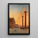 Venice, Saint Mark's Square - Henri Duvieux — framed artwork on a wall