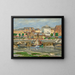 View of the port - Henri Epstein — framed artwork on a wall