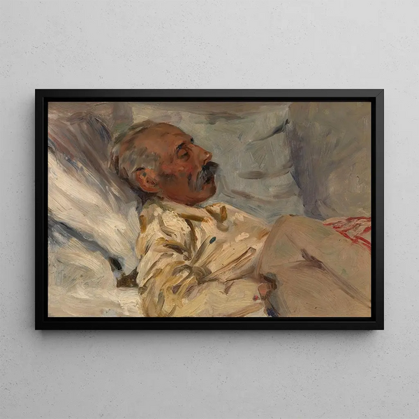 My Grandfather Sick - Henri Evenepoel — framed artwork on a wall