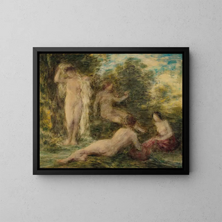 Bathers - Henri Fantin-Latour — framed artwork on a wall