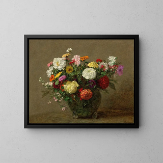 Bouquet de jardin - Henri Fantin-Latour — framed artwork on a wall