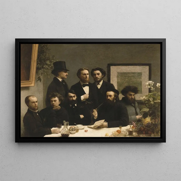 À table - Henri Fantin-Latour — framed artwork on a wall