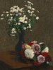 Flowers chamomile and dahlias - Henri Fantin-Latour — artwork view