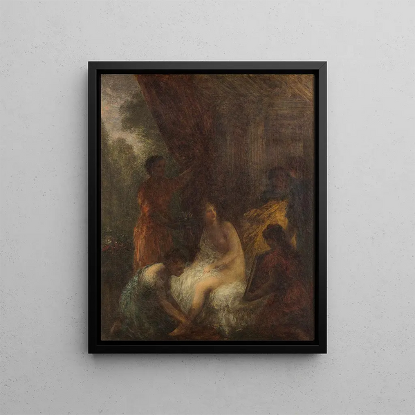 The Toilet - Henri Fantin-Latour — framed artwork on a wall