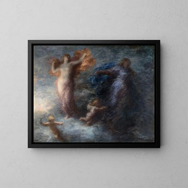 L'Aurore et la Nuit - Henri Fantin-Latour — framed artwork on a wall