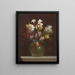 White Narcissus, Hyacinths, and Tulips - Henri Fantin-Latour — framed artwork on a wall