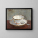 Still life with a cup - Henri Fantin-Latour — framed artwork on a wall