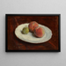 Peaches and Plums - Henri Fantin-Latour — framed artwork on a wall