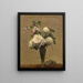 Peonies and Snowballs - Henri Fantin-Latour — framed artwork on a wall
