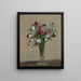 Flowering Pansy and Nigelles - Henri Fantin-Latour — framed artwork on a wall