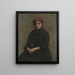 Portrait of a Woman - Henri Fantin-Latour — framed artwork on a wall