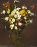 Queens daisies and various flowers in a vase - Henri Fantin-Latour — artwork view