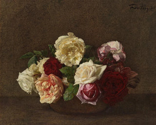 Roses dans un vase - Henri Fantin-Latour — artwork view