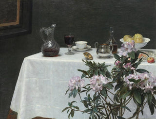 Still life in the corner of a table - Henri Fantin-Latour — artwork view