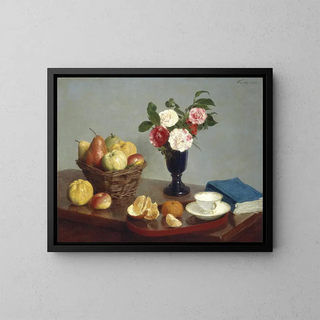 Still life - Henri Fantin-Latour — framed artwork on a wall