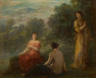 Three Nymphs by a Spring - Henri Fantin-Latour — artwork view