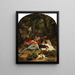 A Love Idyll - Henri Félix Emmanuel Philippoteaux — framed artwork on a wall