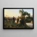 Les Éclaireurs arabes - Henri Félix Emmanuel Philippoteaux — framed artwork on a wall