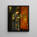 A contemplative portrait of a young woman in an oriental dress - Henri Gaston Darien — framed artwork on a wall