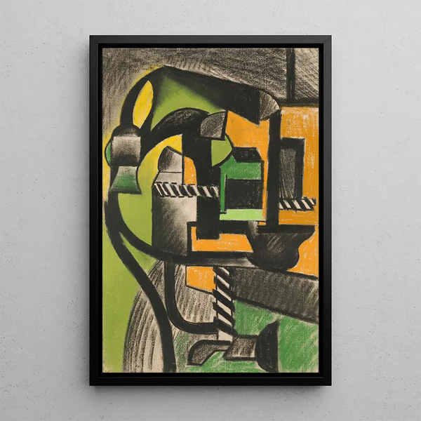 Abstract Composition Painting - Henri Gaudier-Brzeska — framed artwork on a wall