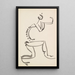 Study of Figure - Henri Gaudier-Brzeska — framed artwork on a wall