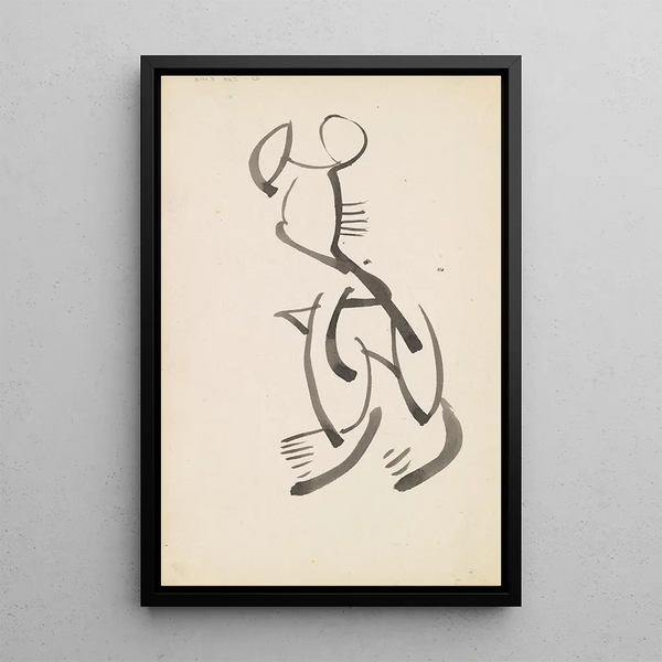 Study for a figurative sculpture - Henri Gaudier-Brzeska — framed artwork on a wall