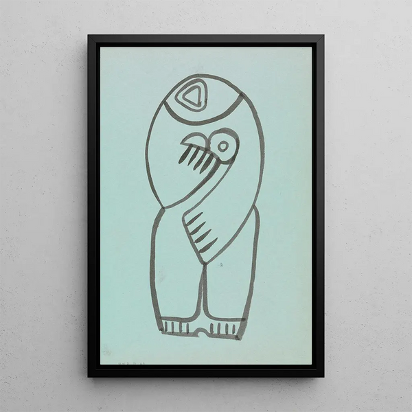 Study for a Mother and Child Group - Henri Gaudier-Brzeska — framed artwork on a wall