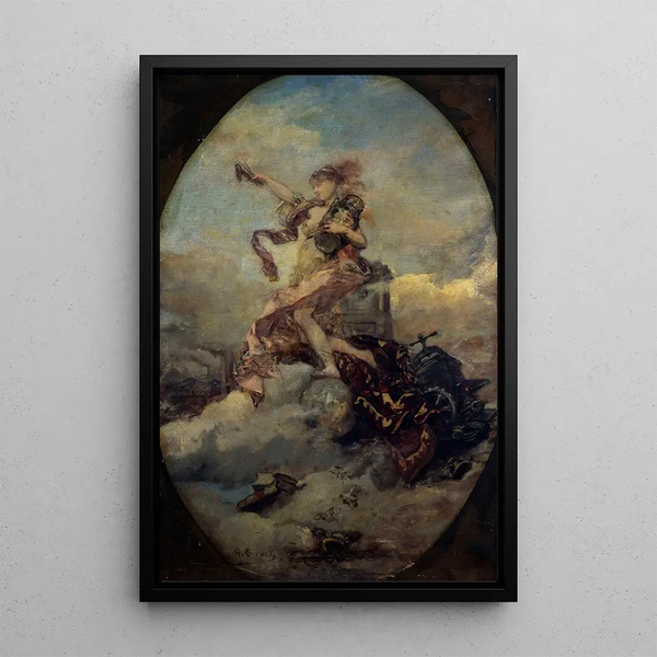 Allegory of the Bank - Henri Gervex — framed artwork on a wall