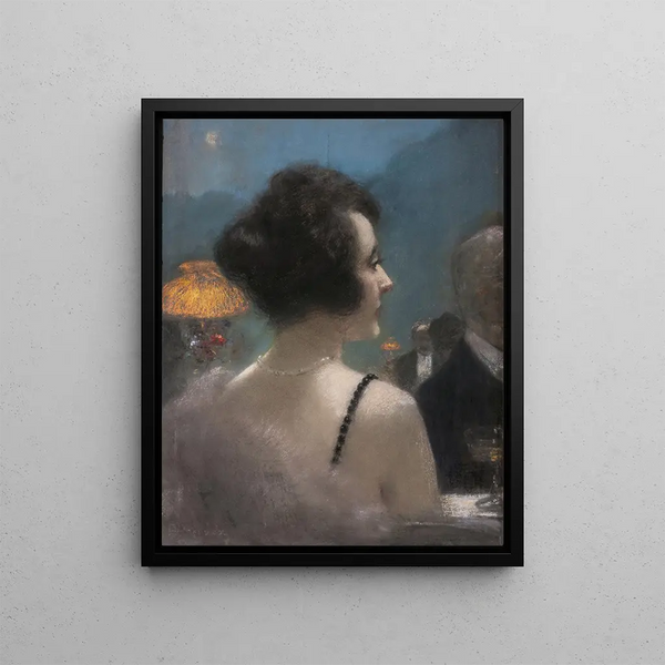 An Elegant Lady - Henri Gervex — framed artwork on a wall