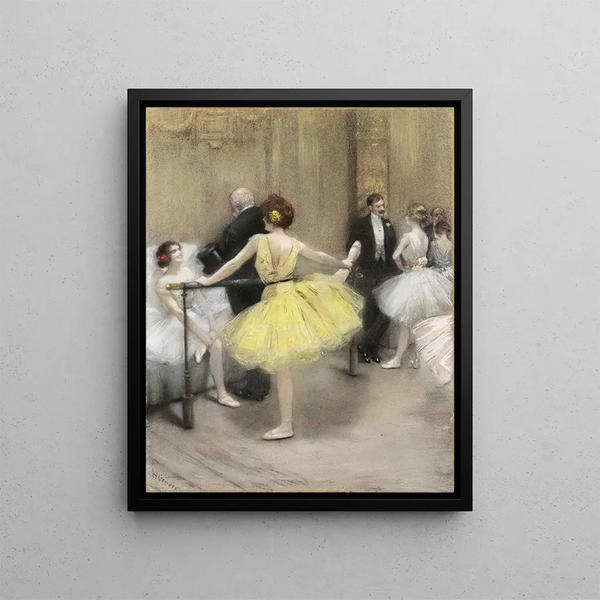Ballerinas - Henri Gervex — framed artwork on a wall