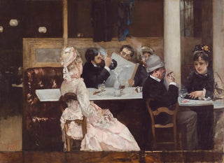 Café scene in Paris - Henri Gervex — artwork view